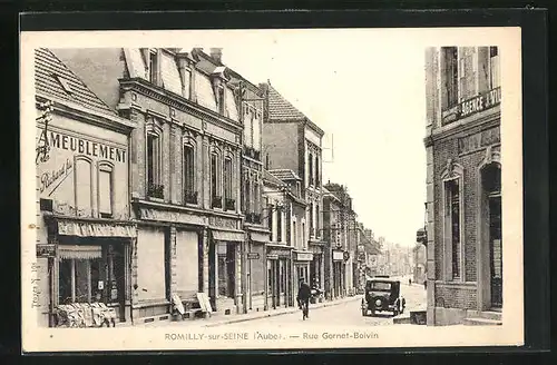 AK Romilly-sur-Seine, Rue Gornet-Boivin