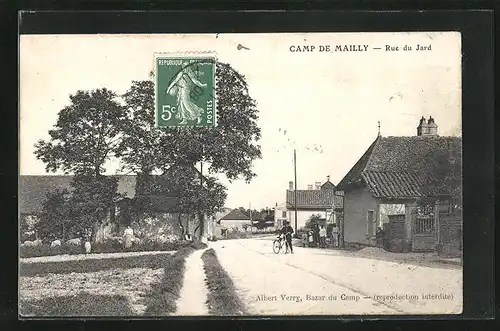 AK Camp de Mailly, Rue de Jard