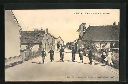 AK Mailly le Camp, Rue de Jard