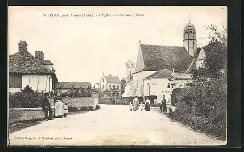 AK Troyes, l'Eglise, la Maison d'Ecole