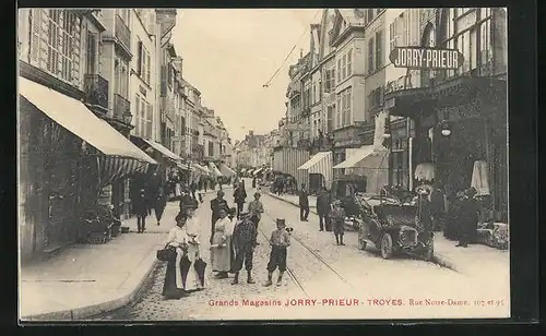 AK Troyes, Grands Magasins Jorry-Prieur, Rue Notre-Dame