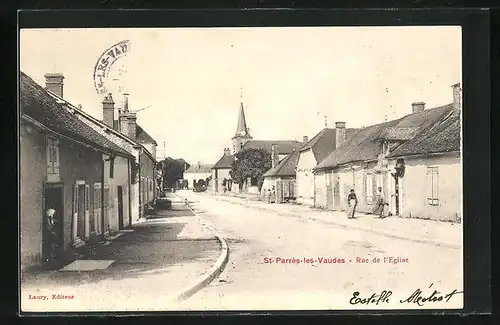 AK Saint-Parrés-les-Vaudes, Rue de l'Eglise