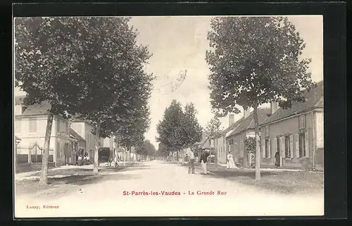 AK Saint-Parrés-les-Vaudes, la Grande Rue