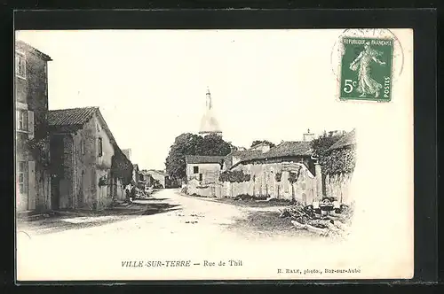 AK Ville-sur-Terre, Rue du Thil