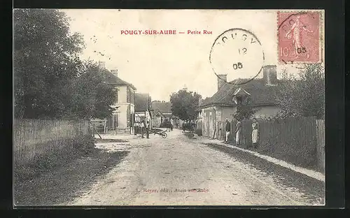 AK Pougy-sur-Aube, Petite Rue