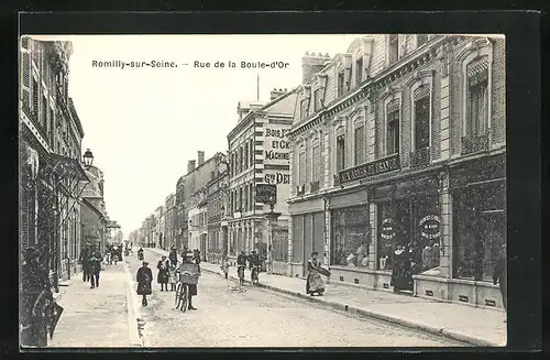AK Romilly-sur-Seine, Rue de la Boule-d'Or
