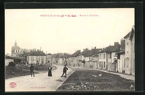 AK Dienville, Rue de la Coulmère, Strassenpartie