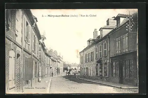 AK Méry-sur-Seine, Rue du Chatel