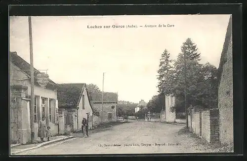 AK Loches-sur-Ource, Avenue e la Gare