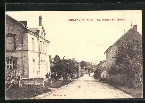 AK Argancon, La Mairie et l`Ecole