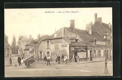 AK Romilly, Rue et Place Magenta