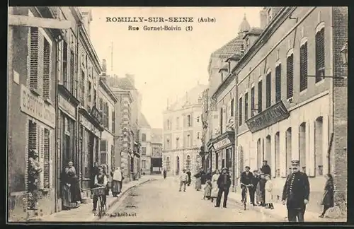 AK Romilly-sur-Seine, Rue Gornet-Boivin