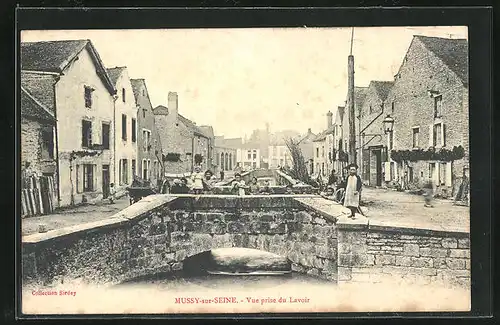 AK Mussy-sur-Seine, Vue prise du Lavoir