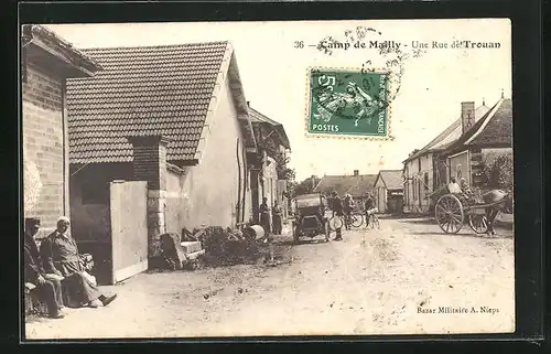 AK Camp de Mailly, Une Rue de Trouan