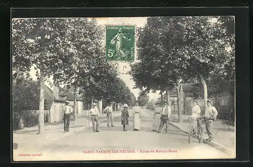 AK St-Parres-les-Vaudes, Route de Bar-sur-Seine