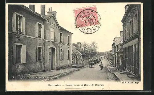 AK Sancoins, Gendarmerie et Route de Bourges