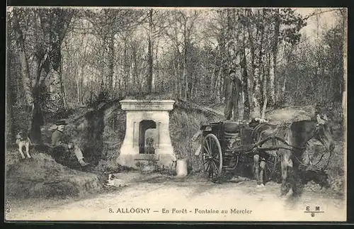 AK Allogny, En Forêt-Fontaine au Mercier