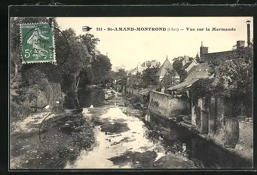 AK Saint-Amand-Montrond, Vue sur la Marmande