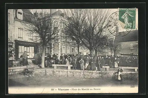 AK Vierzon, Place du Marché au Beurre