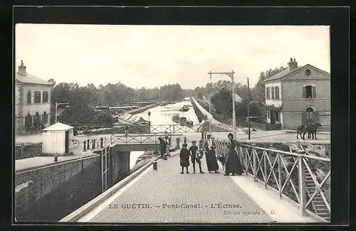 AK Guétin, Pont-Canal, L`Écluse