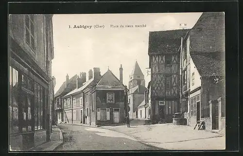 AK Aubigny, Place du vieux marché