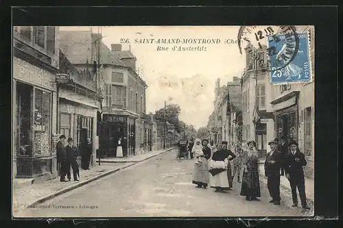 AK Saint-Amand-Montrond, Rue d`Austerlitz