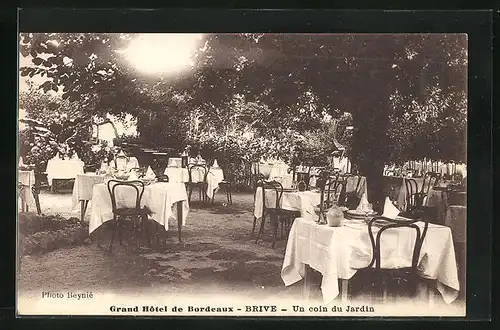 AK Brive, Grand Hotel de Bordeaux, un coin du Jardin