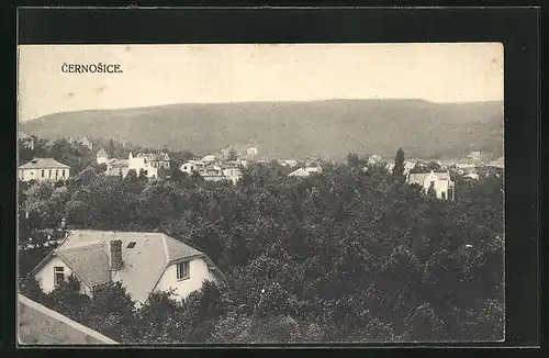 AK Cernosice, Blick über die Dächer der Stadt