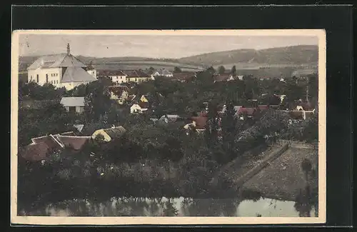 AK Pribyslavice, Panorama der Ortschaft