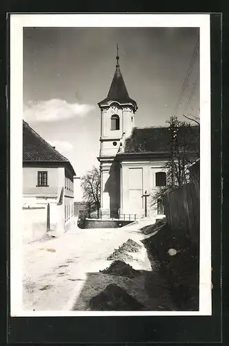 AK Moravske Prusy, Motiv an der Kirche