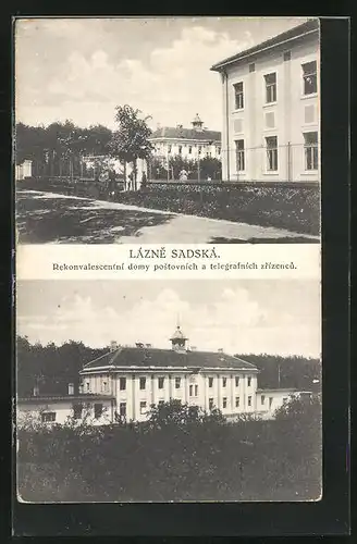 AK Lazen Sadska, Rekonvalescentni domy postovnich a telegrafnich zrizencu