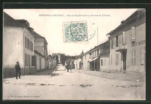 AK Brienne-le-Chateau, Rue Beauffremont et Avenue du Chateau