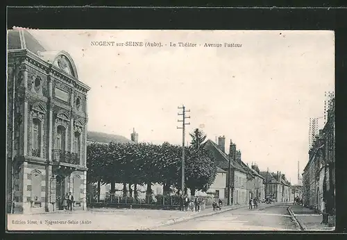 AK Nogent sur-Seine, Le Theatre, Avenue Pasteur