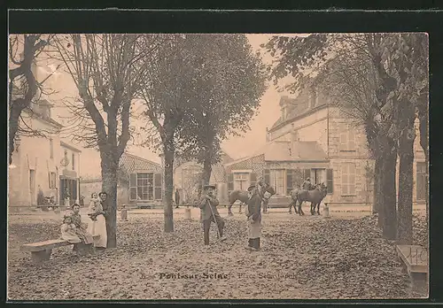 AK Pont-sur-Seine, Place Sébastopol