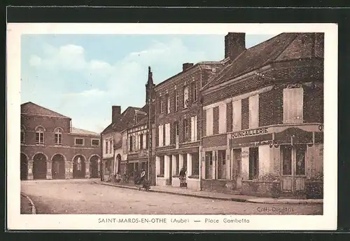 AK Saint-Mards-En-Othe, Place Gambetta