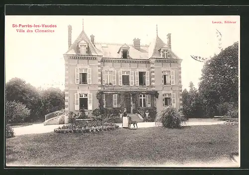 AK St-Perres-les-Vaudes, Villa de Clématites