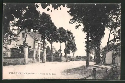AK Villenauxe, Avenue de la Gare