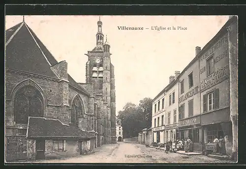 AK Villenauxe, L`Èglise et la Place