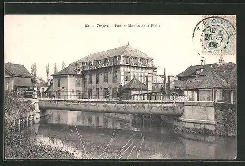 AK Troyes, Pont et Moulin de la Pielle