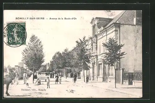 AK Romilly-sur-Seine, Avenue de la Boule-d`Or