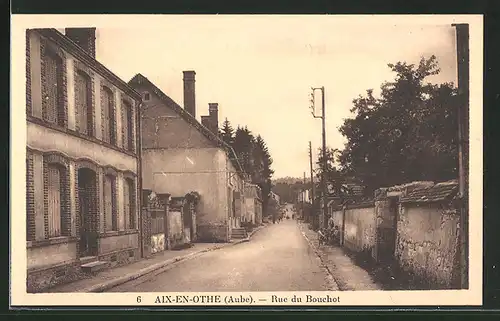 AK Aix-en-Othe, Rue du Bouchot