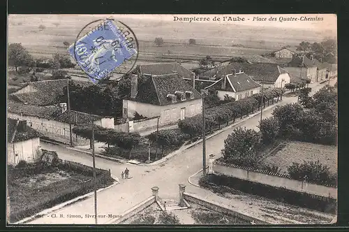 AK Dampierre-de-l`Aube, Place des Quatre-Chemins