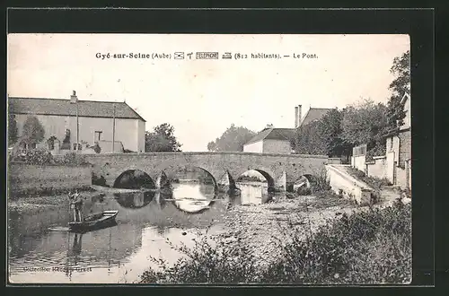AK Gyé-sur-Seine, le Pont