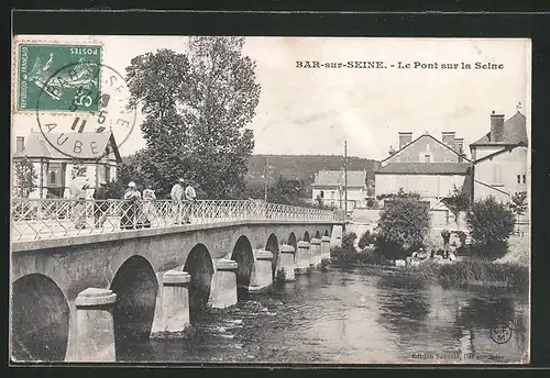 AK Bar-sur-Seine, le Pont sur la Seine