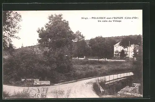 AK Pellerey-sur-l`Ignon, Un coin du Village