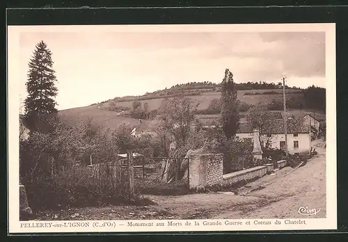 AK Pellerey-sur-l`Ignon, Monument aux Morts