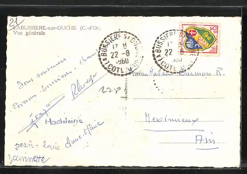 AK La Bussière-sur-Ouche, vue générale