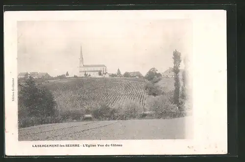 AK Labergement-les-Seurre, L`Église Vue du Côteau
