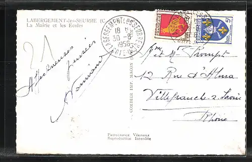 AK Labergement-les-Seurre, La Mairie et les Ecoles