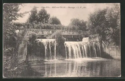 AK Arc-sur-Tille, Barrage